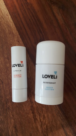 Loveli deodorant en lippenbalsem
