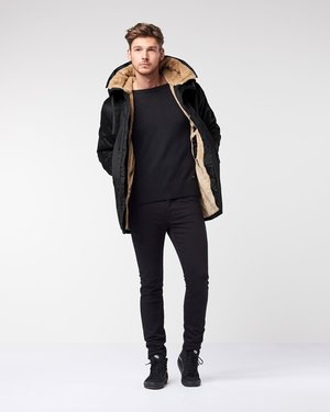 Winterjas mannen, hoodlamp