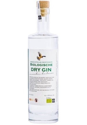 Biologische dry gin van de 100% biologisch gecertificeerde distillerder Biospiritis.