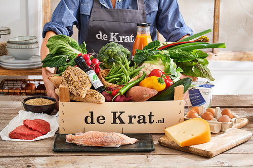 Een maaltijdbox van de Krat