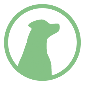 Logo, vegavriend, icoon hond